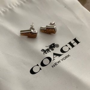 Coach Lightning Bolt Earrings